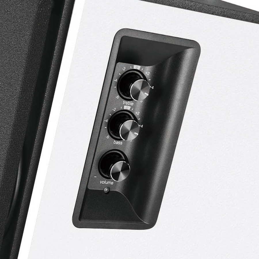 Image 810382_ALTMORE3.jpg, Product 810-382 / Price $249.99, Edifier R1700BT Bluetooth Bookshelf Speakers - Powered 2.0 Active White Speaker from Edifier on TSC.ca's Electronics department