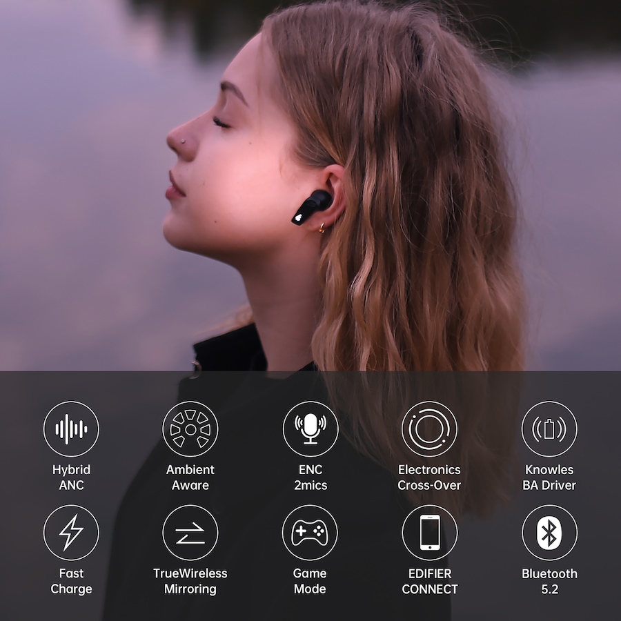 Image 810383_ALTMORE2.jpg, Product 810-383 / Price $199.99, Edifier NeoBuds S True Wireless Noise Cancellation In-Ear Earbuds from Edifier on TSC.ca's Electronics department