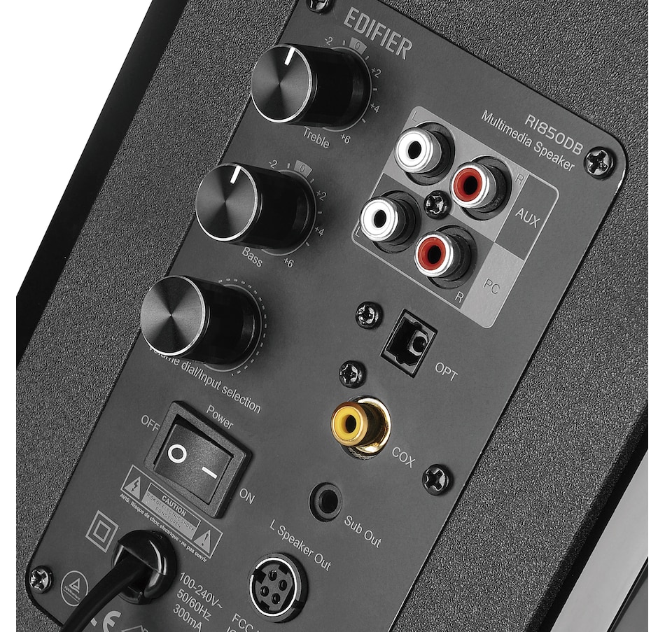 Image 810392_ALTMORE5.jpg, Product 810-392 / Price $329.99, Edifier R1850DB Powered Bookshelf Speaker - Bluetooth, Optical, Subwoofer Out from Edifier on TSC.ca's Electronics department