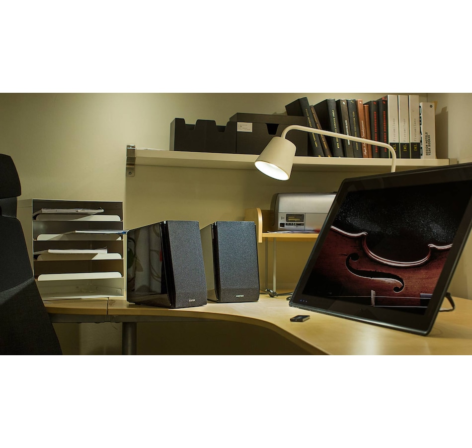 Image 810392_ALTMORE7.jpg, Product 810-392 / Price $329.99, Edifier R1850DB Powered Bookshelf Speaker - Bluetooth, Optical, Subwoofer Out from Edifier on TSC.ca's Electronics department