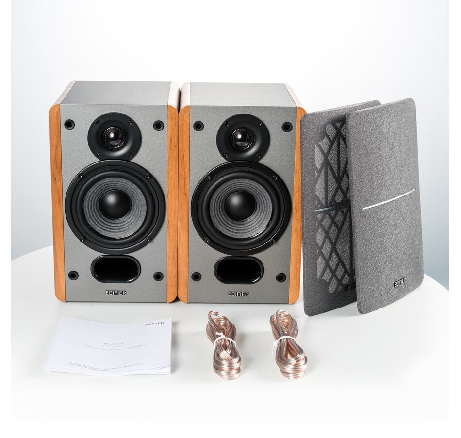 Image 810416_ALTMORE5.jpg, Product 810-416 / Price $139.99, Edifier P12 Passive Bookshelf Speakers with Wall-Mount Bracket - Pair from Edifier on TSC.ca's Electronics department