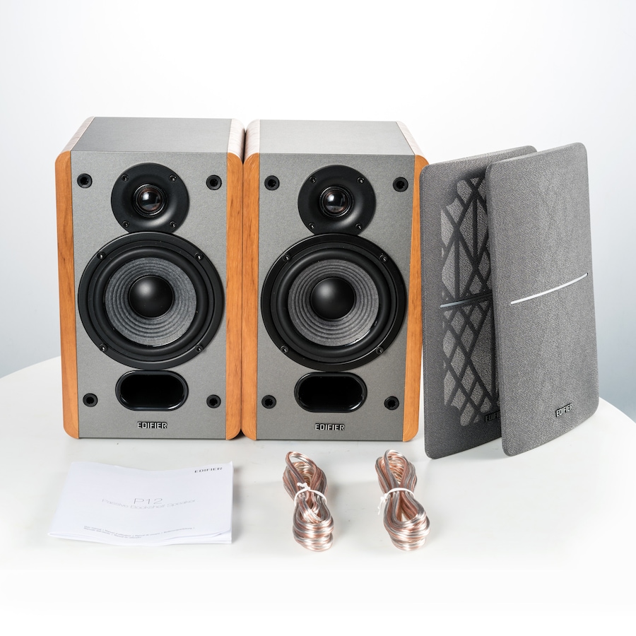 Image 810416_ALTMORE5.jpg, Product 810-416 / Price $139.99, Edifier P12 Passive Bookshelf Speakers with Wall-Mount Bracket - Pair from Edifier on TSC.ca's Electronics department