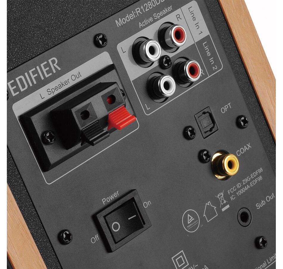 Image 810423_ALTMORE10.jpg, Product 810-423 / Price $149.99 - $229.99, Edifier R1280DBs Active Bluetooth Bookshelf Speakers from Edifier on TSC.ca's Electronics department