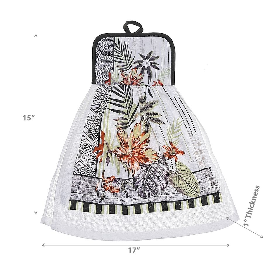 Image 810542_ALTMORE1.jpg, Product 810-542 / Price $19.99, Tie Hand Towel Tropical Chic - Set of 2 from Maison Concepts on TSC.ca's Home & Garden department