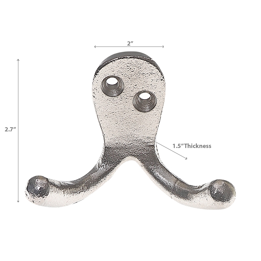 Image 810563_ALTMORE2.jpg, Product 810-563 / Price $24.97, Double Prong Iron Hook Black - Set of 3 from Maison Concepts on TSC.ca's Home & Garden department
