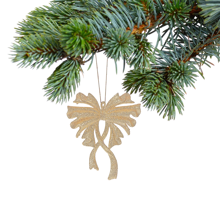 Image 810643_ALTMORE1.jpg, Product 810-643 / Price $44.97, Christmas Gold Glitter Ornament Bow - Set of 12 from Maison Concepts on TSC.ca's Home & Garden department