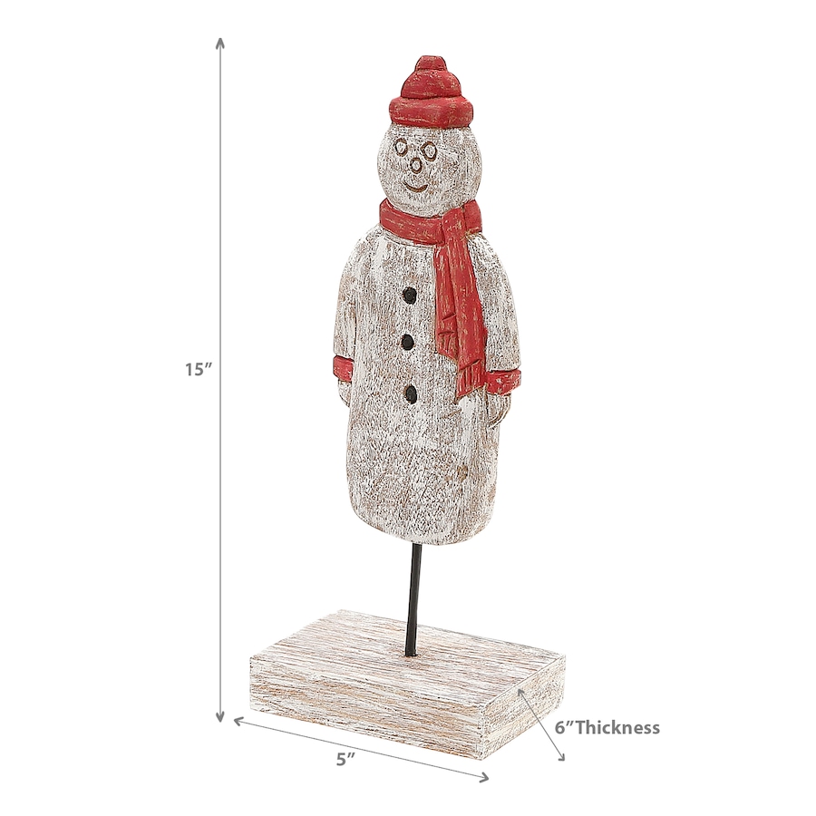 Image 810658_ALTMORE2.jpg, Product 810-658 / Price $89.99, Christmas Wooden Snowman Figurine With Scarf And Toque from Maison Concepts on TSC.ca's Home & Garden department