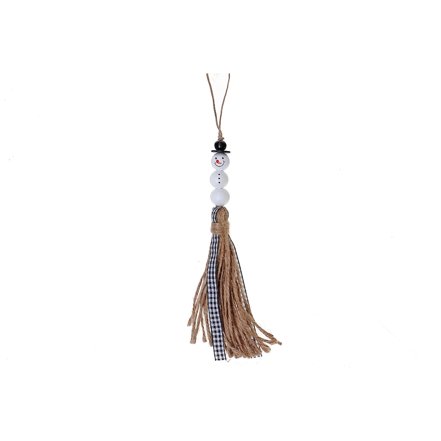 Image 810678.jpg, Product 810-678 / Price $34.97, Christmas Beaded Snowman With Tassel Ornament - Set of 4 from Maison Concepts on TSC.ca's Home & Garden department