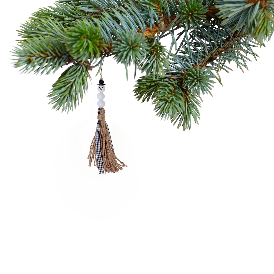 Image 810678_ALTMORE1.jpg, Product 810-678 / Price $34.97, Christmas Beaded Snowman With Tassel Ornament - Set of 4 from Maison Concepts on TSC.ca's Home & Garden department