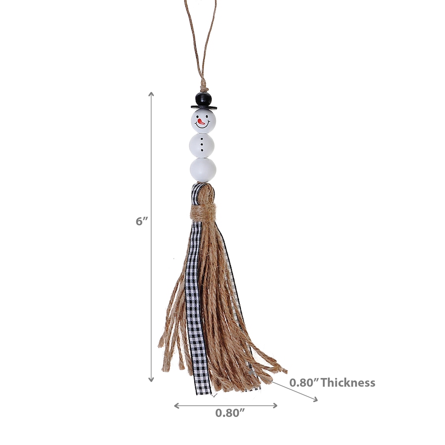 Image 810678_ALTMORE2.jpg, Product 810-678 / Price $34.97, Christmas Beaded Snowman With Tassel Ornament - Set of 4 from Maison Concepts on TSC.ca's Home & Garden department
