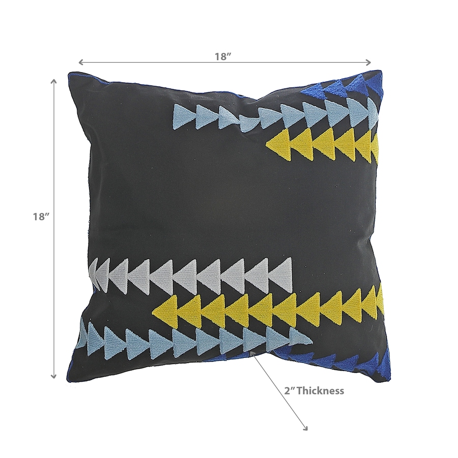 Image 810683_ALTMORE2.jpg, Product 810-683 / Price $69.99, Polyester Embroidered Arrow Cushion Black - Set of 2 from Maison Concepts on TSC.ca's Home & Garden department