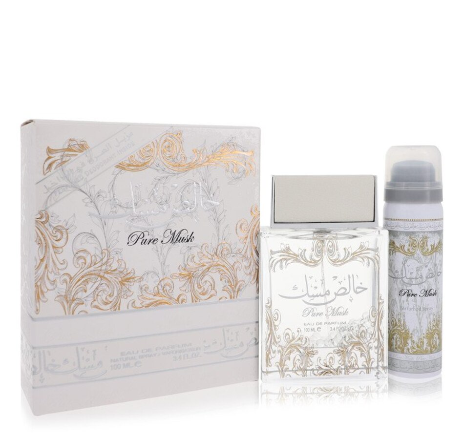 Lattafa Pure Khalis Musk Eau De Parfum Spray Plus 1.7 Deodorant By Lattafa - 3.4 oz Lattafa Pure Khalis Musk Eau De Parfum Spray Plus 1.7 Deodorant By Lattafa - 3.4 oz
