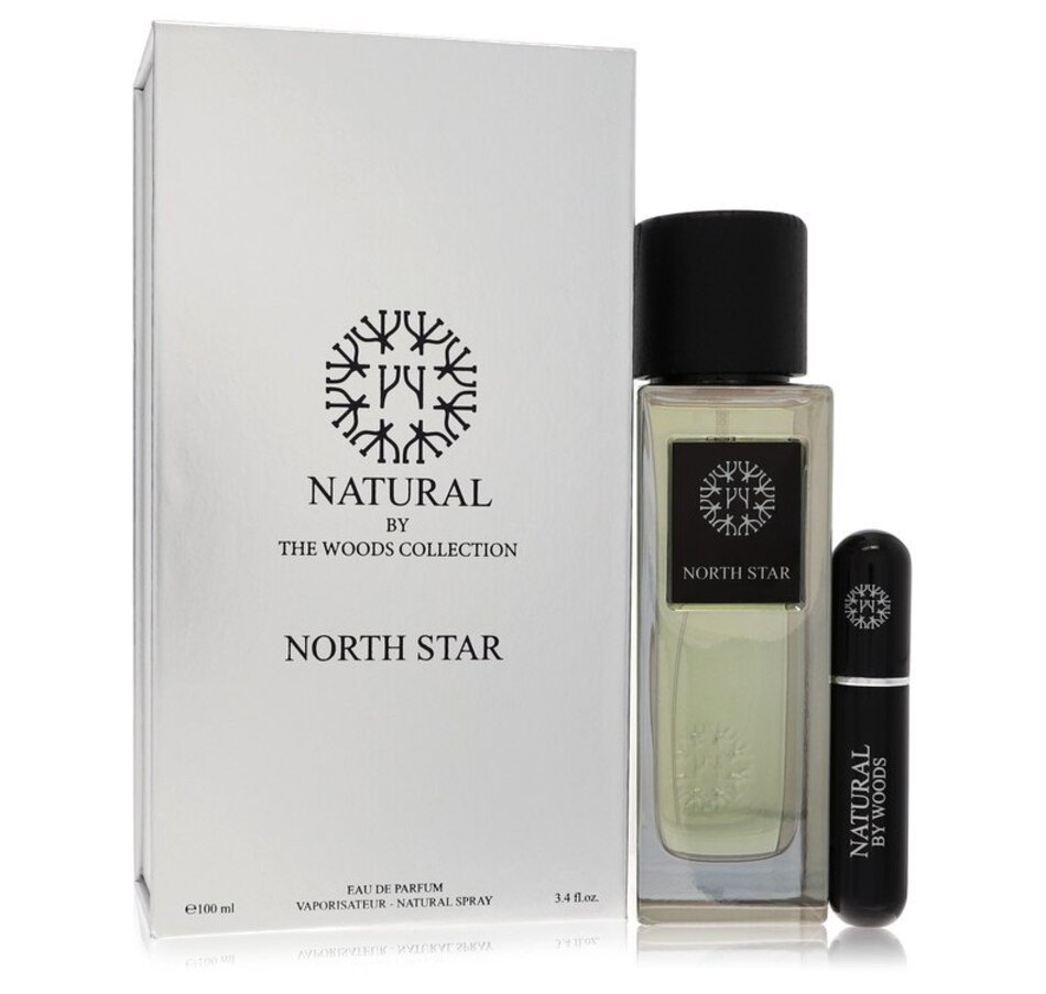The Woods Collection Natural North Star Eau De Parfum Spray with Mini Refillable Spray (Unisex) By The Woods Collection - 3.4 oz