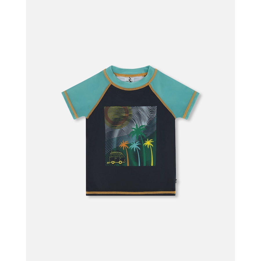 Image 820287.jpg, Product 820-287 / Price $16.00, Short Sleeve Rashguard With Print Black from Deux par Deux on TSC.ca's Fashion department