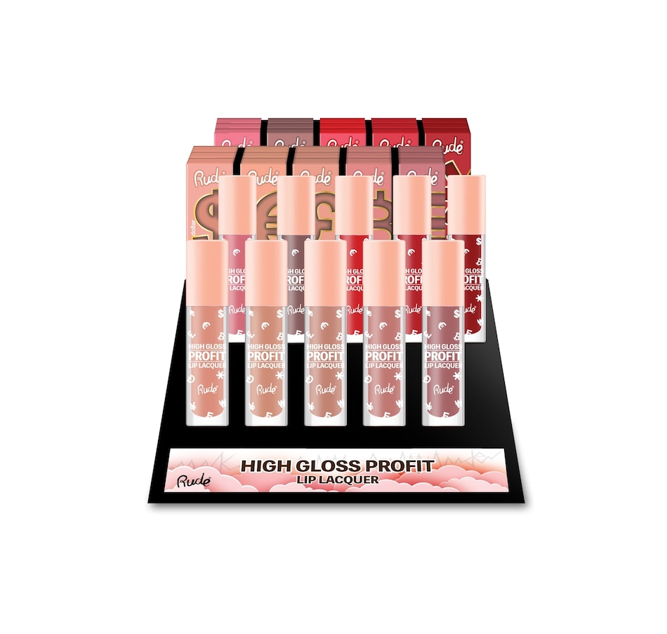 Image 820377.jpg, Product 820-377 / Price $905.55, Rude High Gloss Profit Lip Lacquer Display Set, 80 Pcs from Avera Group on TSC.ca's Beauty department