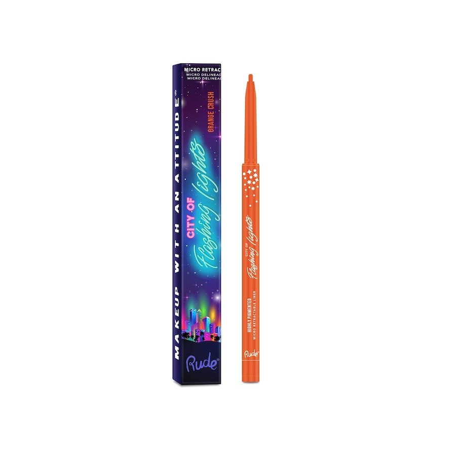 Image 824293.jpg, Product 824-293 / Price $44.65, Rude City Of Flashing Lights Micro Retractable Liner - Orange Crush from Avera Group on TSC.ca's Beauty department