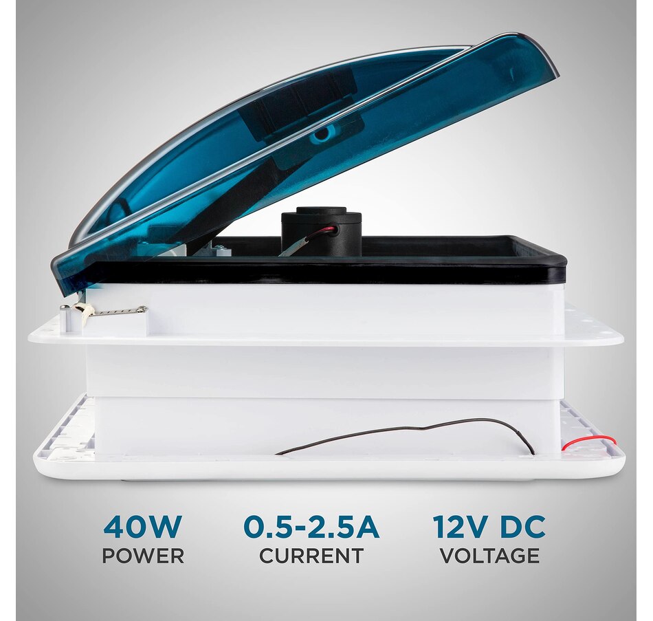 Image 829852_ALTMORE12.jpg, Product 829-852 / Price $299.99, Hike Crew 14” RV Roof Vent Fan, 6-Speed RV Fan with Remote, Rain Sensor and More - White Lid from Hike Crew on TSC.ca's Home & Garden department