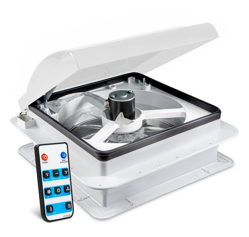 Image 829852_ST01.jpg, Product 829-852 / Price $299.99, Hike Crew 14” RV Roof Vent Fan, 6-Speed RV Fan with Remote, Rain Sensor and More - White Lid from Hike Crew on TSC.ca's Home & Garden department