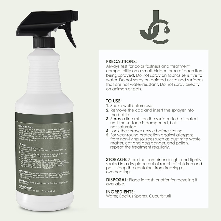 Image 829857_ALTMORE5.jpg, Product 829-857 / Price $26.99, JumblClean Unscented Anti Allergen Spray - Eco-Friendly Household Cleaner - 32 fl oz (946 ml) from Jumbl on TSC.ca's department