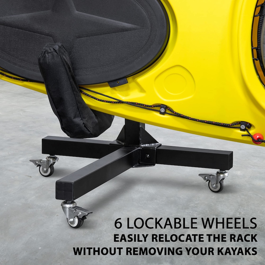 Image 829861_ALTMORE3.jpg, Product 829-861 / Price $259.99, RaxGo Freestanding 2 Kayak Rack, Heavy Duty Kayak Stand for Indoor, Outdoor, or Dock - With Wheels from Raxgo on TSC.ca's Health & Fitness department
