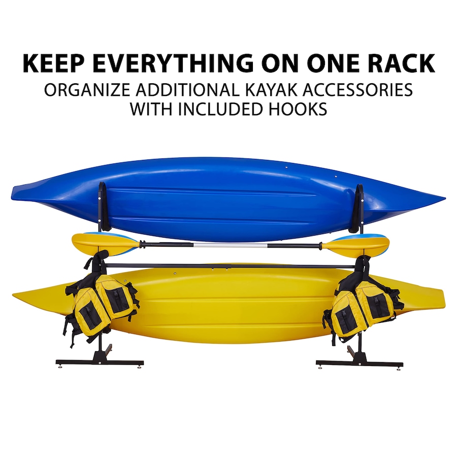 Image 829861_ALTMORE5.jpg, Product 829-861 / Price $259.99, RaxGo Freestanding 2 Kayak Rack, Heavy Duty Kayak Stand for Indoor, Outdoor, or Dock - With Wheels from Raxgo on TSC.ca's Health & Fitness department