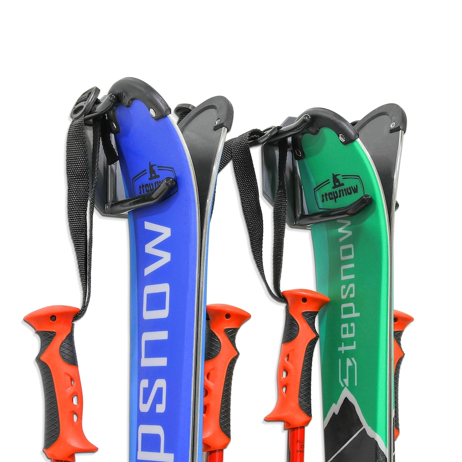 Image 829870.jpg, Product 829-870 / Price $44.99, RaxGo Wall Mounted Ski Rack, Holds 2 Pairs of Skis & Skiing Poles or Snowboard, Set of 2 Hooks from Raxgo on TSC.ca's Health & Fitness department