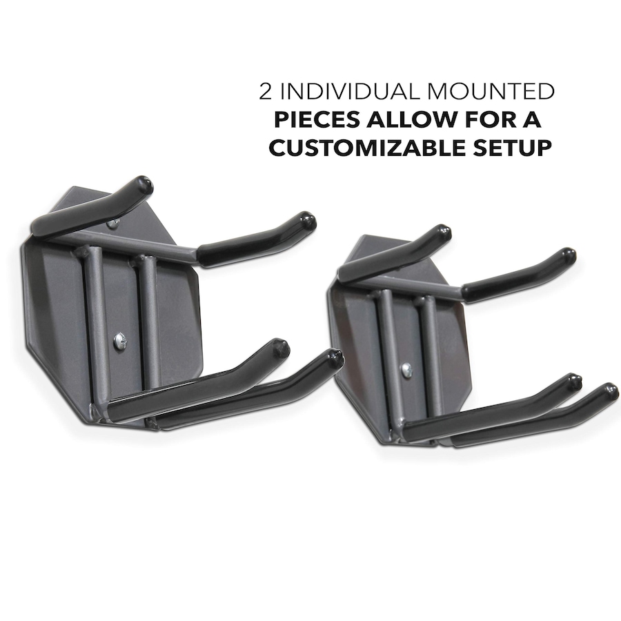 Image 829870_ALTMORE2.jpg, Product 829-870 / Price $44.99, RaxGo Wall Mounted Ski Rack, Holds 2 Pairs of Skis & Skiing Poles or Snowboard, Set of 2 Hooks from Raxgo on TSC.ca's Health & Fitness department