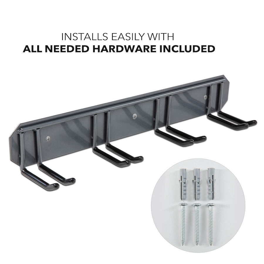 Image 829870_ALTMORE9.jpg, Product 829-870 / Price $44.99, RaxGo Wall Mounted Ski Rack, Holds 2 Pairs of Skis & Skiing Poles or Snowboard, Set of 2 Hooks from Raxgo on TSC.ca's Health & Fitness department
