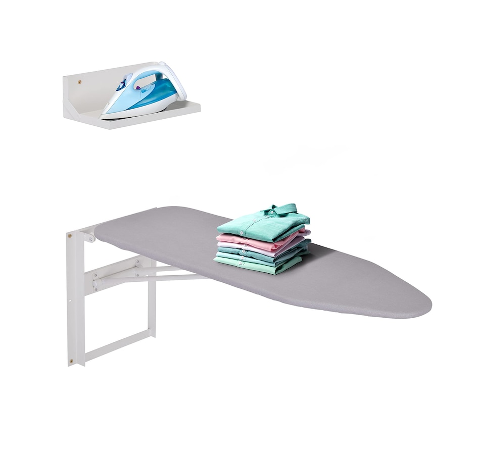 Image 829881_ALTMORE6.jpg, Product 829-881 / Price $117.99, Ivation Wall Mounted Ironing Board, 36.2” x 12.2” Fold Down Iron Board with Storage Shelf from Ivation on TSC.ca's Beauty department