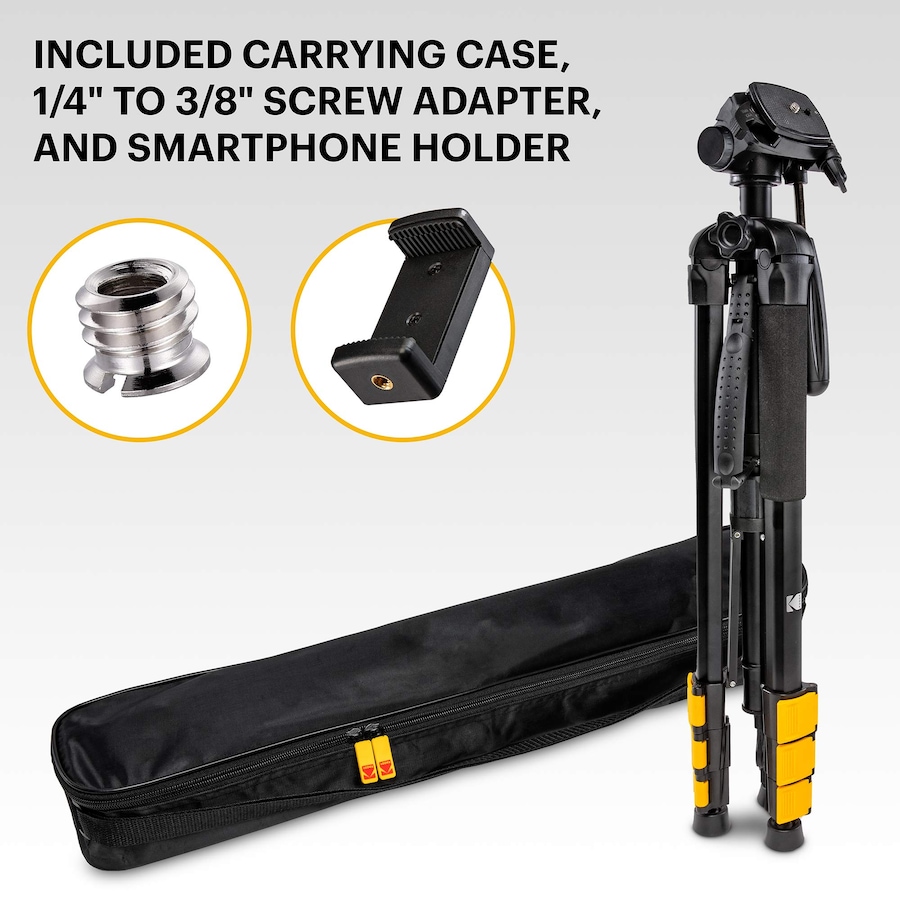 Image 829885_ALTMORE6.jpg, Product 829-885 / Price $59.98, Kodak PhotoGear 2-in-1 Camera Tripod & Monopod with 70” 4-Section Flip-Lock Tripod & Swivel Head from Kodak on TSC.ca's Electronics department