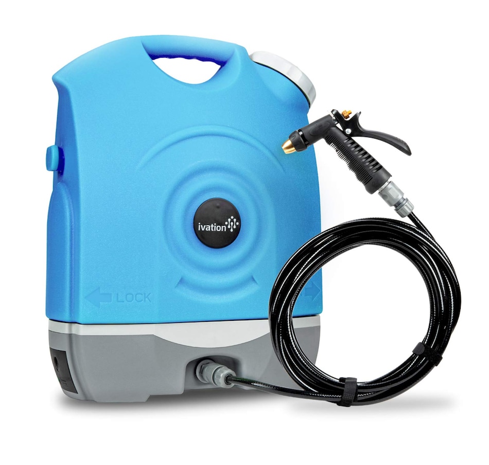 Image 829888_ST01.jpg, Product 829-888 / Price $279.99, Ivation Multipurpose Portable Washer w/Water Tank, Rechargeable Battery Electric Pressure Washer Gun from Ivation on TSC.ca's Beauty department