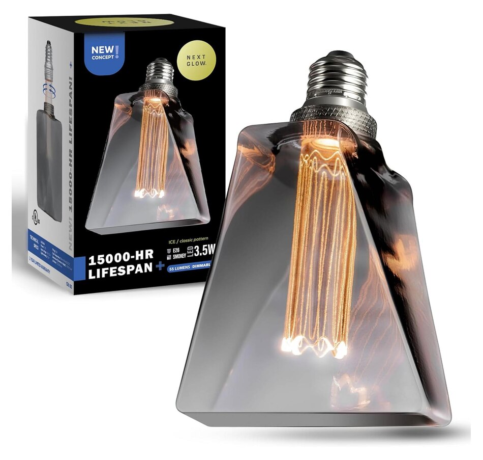 Image 829921_ALTMORE5.jpg, Product 829-921 / Price $29.99, Next Glow Decorative Light bulb Eq 20W, ICE Style Decorative Light Bulbs Shaped E26 55 Lumen - Smokey from Next Glow on TSC.ca's Home & Garden department