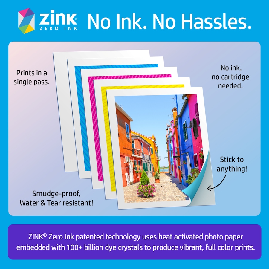 Image 829923_ALTMORE10.jpg, Product 829-923 / Price $179.99, HP Sprocket 3x4 Instant Photo Printer – Prints 3.5x4.25” Photos from iOS & Android - White from HP - Hewlett Packard on TSC.ca's Toys & Hobbies department