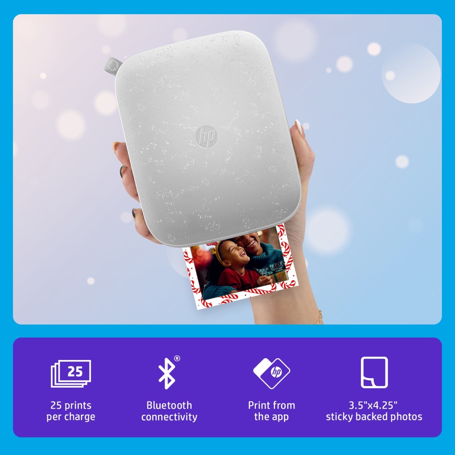 Image 829923_ALTMORE7.jpg, Product 829-923 / Price $179.99, HP Sprocket 3x4 Instant Photo Printer – Prints 3.5x4.25” Photos from iOS & Android - White from HP - Hewlett Packard on TSC.ca's Toys & Hobbies department