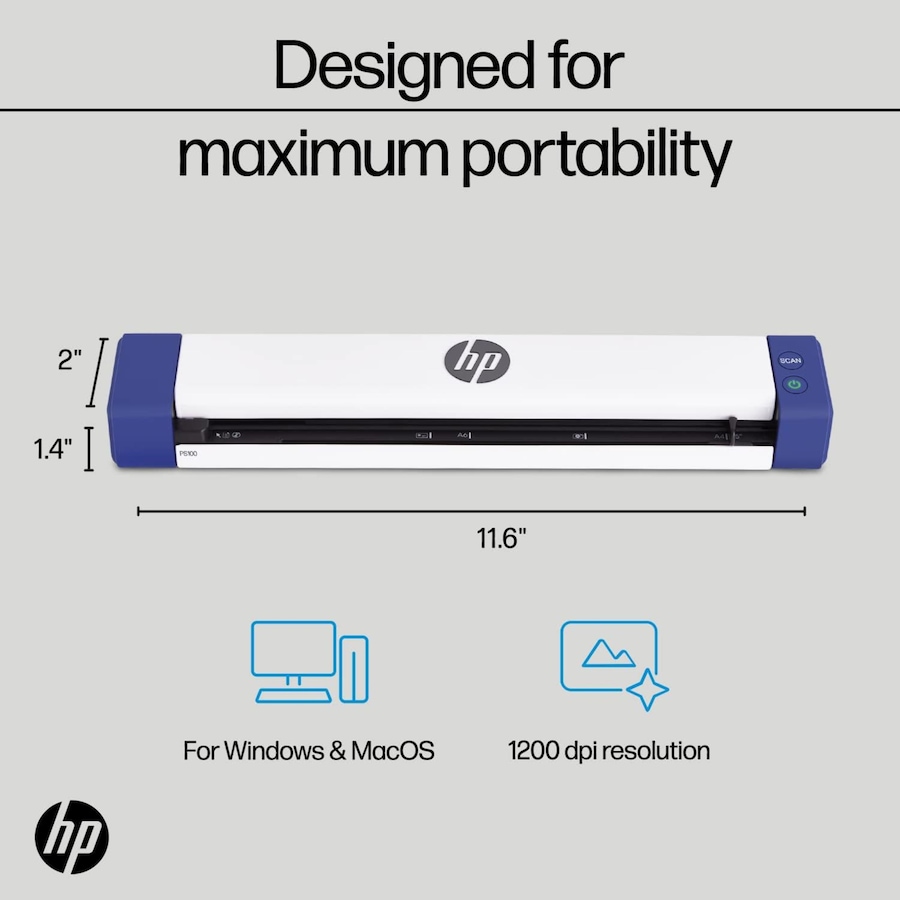Image 829928_ALTMORE2.jpg, Product 829-928 / Price $189.99, HP USB Document Scanner & Photo Scanner, Portable Scanner for 1-Sided Sheetfed Digital Scanning from HP - Hewlett Packard on TSC.ca's Electronics department