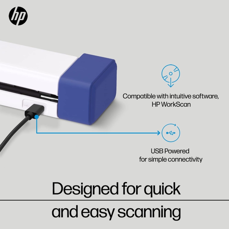 Image 829928_ALTMORE3.jpg, Product 829-928 / Price $189.99, HP USB Document Scanner & Photo Scanner, Portable Scanner for 1-Sided Sheetfed Digital Scanning from HP - Hewlett Packard on TSC.ca's Electronics department