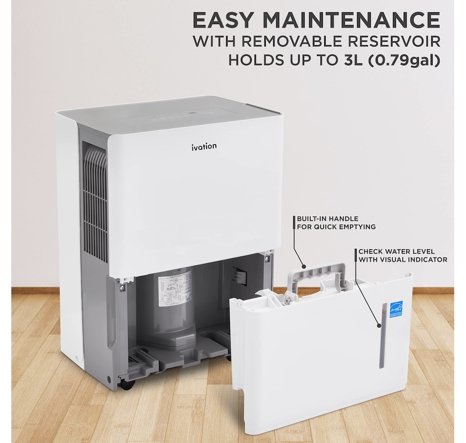 Image 829935_ALTMORE14.jpg, Product 829-935 / Price $599.99, Ivation 4,500 Sq. Ft Energy Star Dehumidifier with Pump, Hose Connector, Humidity Control & More from Ivation on TSC.ca's department