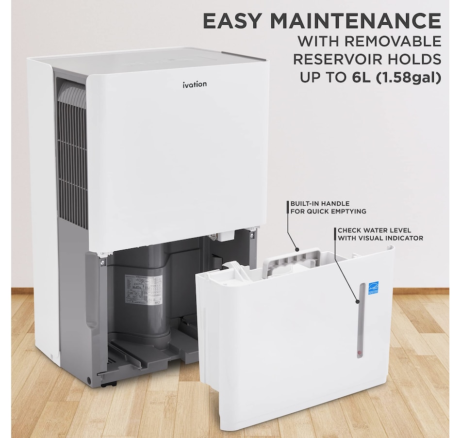 Image 829935_ALTMORE8.jpg, Product 829-935 / Price $599.99, Ivation 4,500 Sq. Ft Energy Star Dehumidifier with Pump, Hose Connector, Humidity Control & More from Ivation on TSC.ca's department