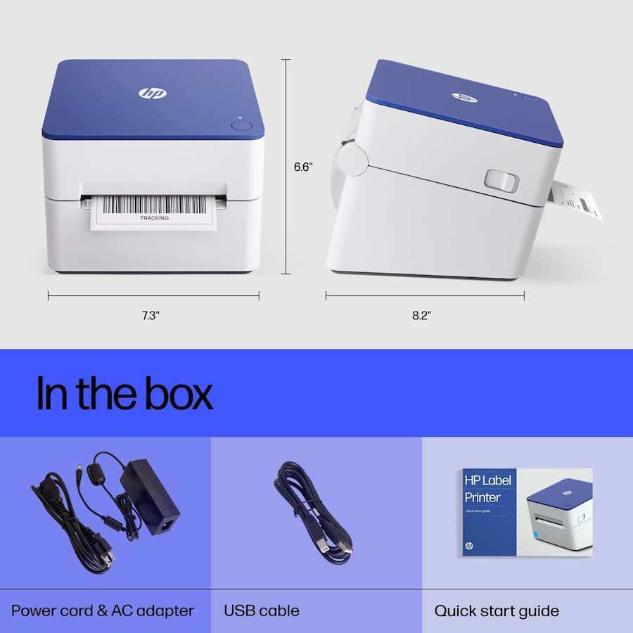 Image 829945_ALTMORE13.jpg, Product 829-945 / Price $274.99 - $314.99, HP Thermal Label Printer, 4x6 Compact, Easy-to-use, High-Speed Label Printer - 203 DPI from HP - Hewlett Packard on TSC.ca's Electronics department