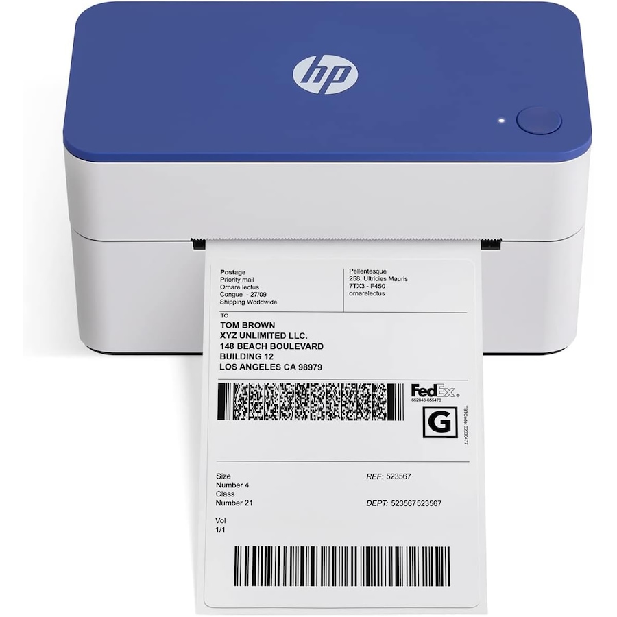 Image 829945_ST01.jpg, Product 829-945 / Price $274.99 - $314.99, HP Thermal Label Printer, 4x6 Compact, Easy-to-use, High-Speed Label Printer - 203 DPI from HP - Hewlett Packard on TSC.ca's Electronics department