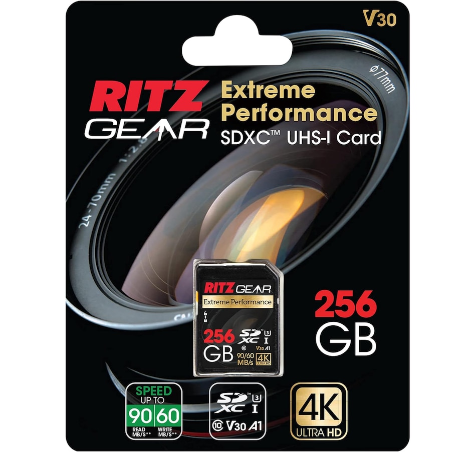 Image 829952_ALTMORE11.jpg, Product 829-952 / Price $29.99 - $34.99, Ritz Gear 128GB High-Speed SDXC UHS-I SD Card, C10, U3, V30, Full-HD & 4K Memory Card from Ritz Gear on TSC.ca's Electronics department