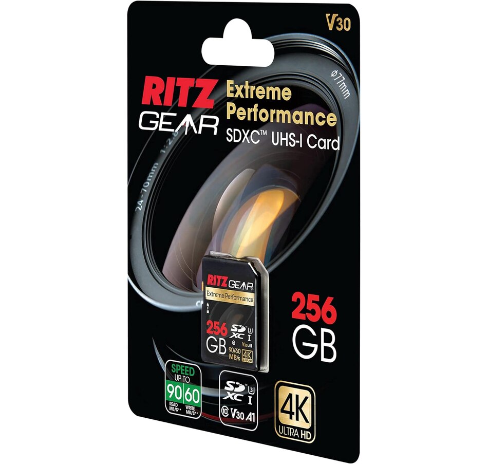 Image 829952_ALTMORE16.jpg, Product 829-952 / Price $29.99 - $34.99, Ritz Gear 128GB High-Speed SDXC UHS-I SD Card, C10, U3, V30, Full-HD & 4K Memory Card from Ritz Gear on TSC.ca's Electronics department