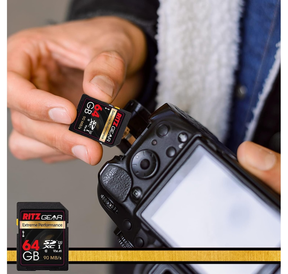 Image 829952_ALTMORE9.jpg, Product 829-952 / Price $29.99 - $34.99, Ritz Gear 128GB High-Speed SDXC UHS-I SD Card, C10, U3, V30, Full-HD & 4K Memory Card from Ritz Gear on TSC.ca's Electronics department