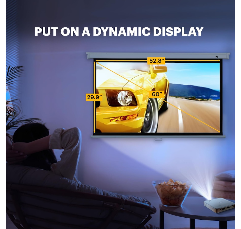 Image 829969_ALTMORE11.jpg, Product 829-969 / Price $224.99 - $234.99, Kodak 92" Manual Pull Down Projector Screen, Large 16:9 Retractable Projector Screen from Kodak on TSC.ca's Home & Garden department