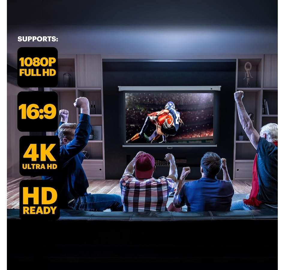 Image 829969_ALTMORE3.jpg, Product 829-969 / Price $224.99 - $234.99, Kodak 92" Manual Pull Down Projector Screen, Large 16:9 Retractable Projector Screen from Kodak on TSC.ca's Home & Garden department