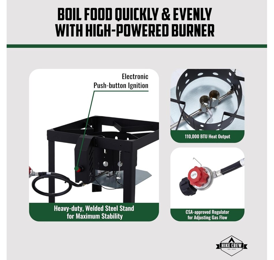 Image 829973_ALTMORE2.jpg, Product 829-973 / Price $239.99, Hike Crew 60QT Outdoor Boiling Kit with Igniter, 110,000 BTU Seafood Boil Set for Crawfish & More from Hike Crew on TSC.ca's Health & Fitness department