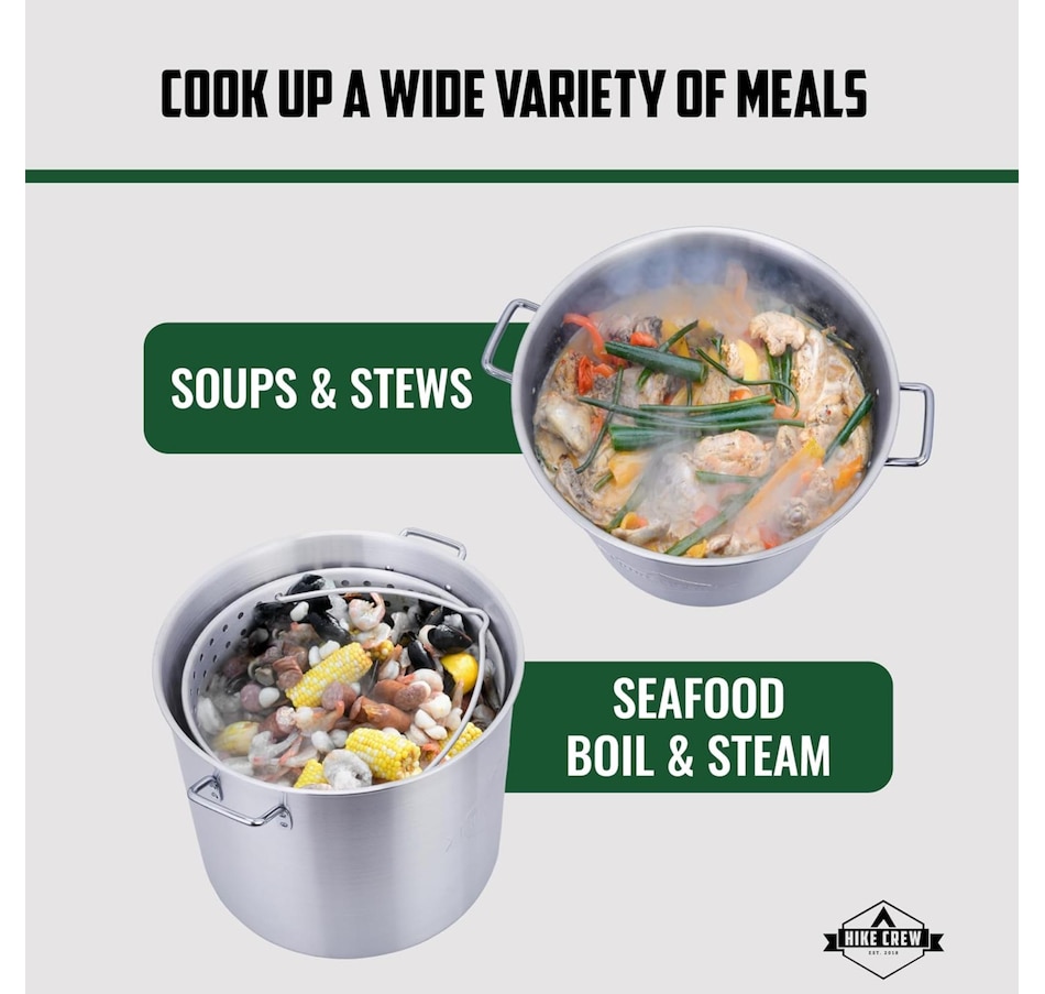 Image 829973_ALTMORE3.jpg, Product 829-973 / Price $239.99, Hike Crew 60QT Outdoor Boiling Kit with Igniter, 110,000 BTU Seafood Boil Set for Crawfish & More from Hike Crew on TSC.ca's Health & Fitness department