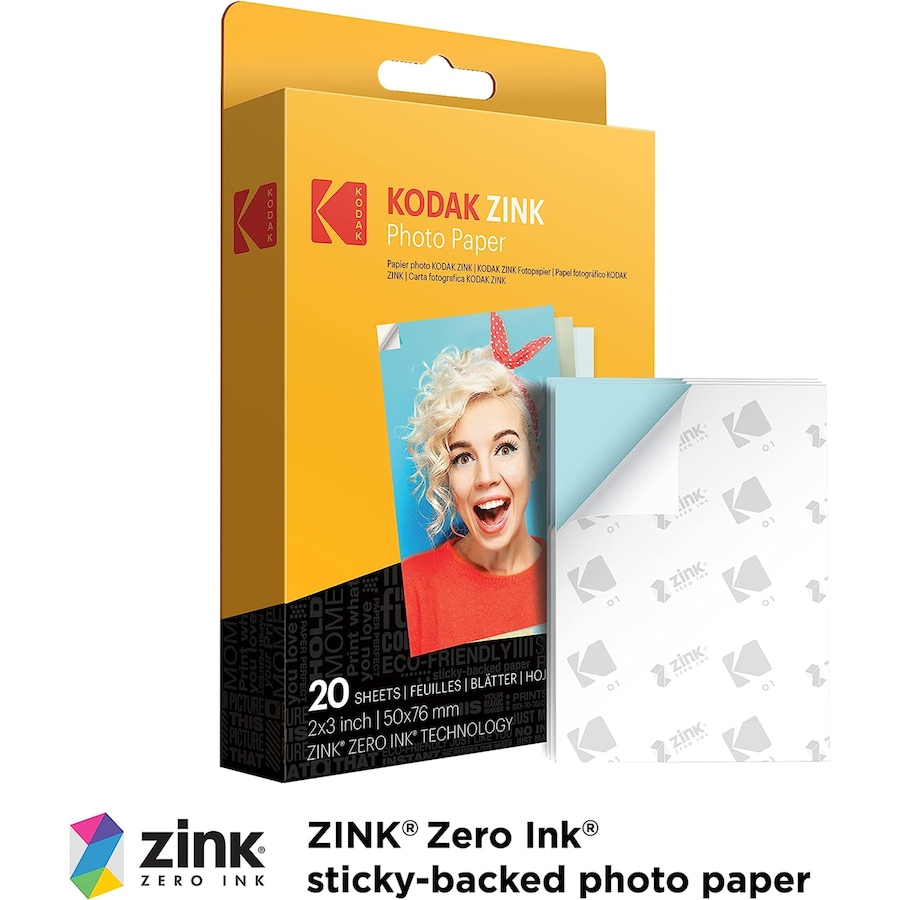 Image 830014_ALTMORE2.jpg, Product 830-014 / Price $139.99, Kodak Step Slim Mobile Instant Photo Printer 2x3" (White) & Zink Photo Paper (20 Sheets) Bundle from Kodak on TSC.ca's Toys & Hobbies department