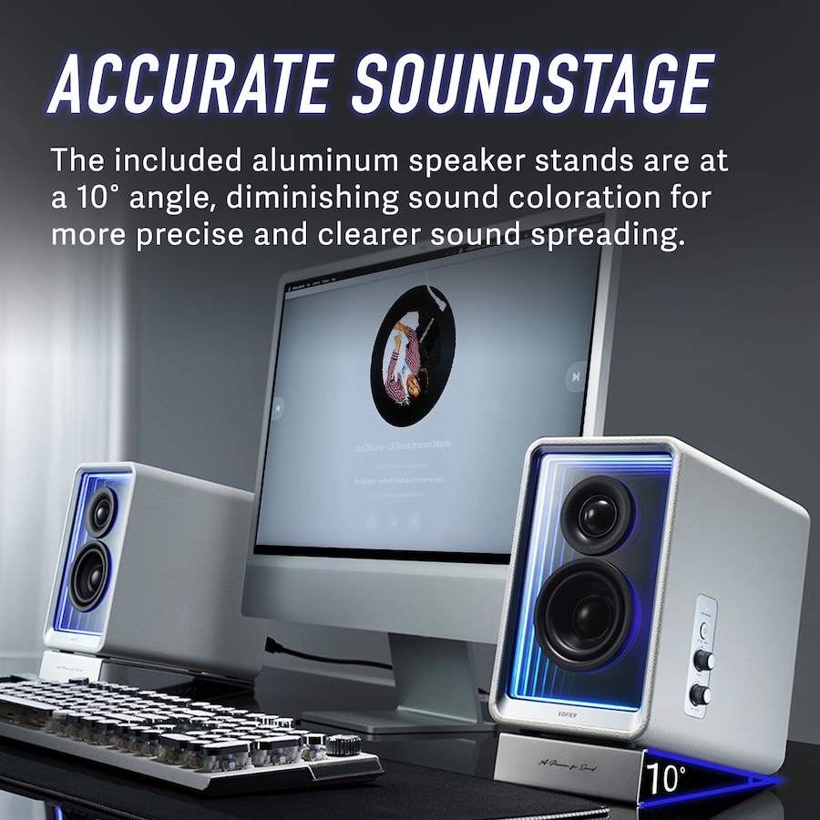 Image 830183_ALTMORE10.jpg, Product 830-183 / Price $499.99, Edifier QR65 Active Monitor Speakers with GaN Charger, Wireless Audio Bluetooth Computer Speakers from Edifier on TSC.ca's Electronics department