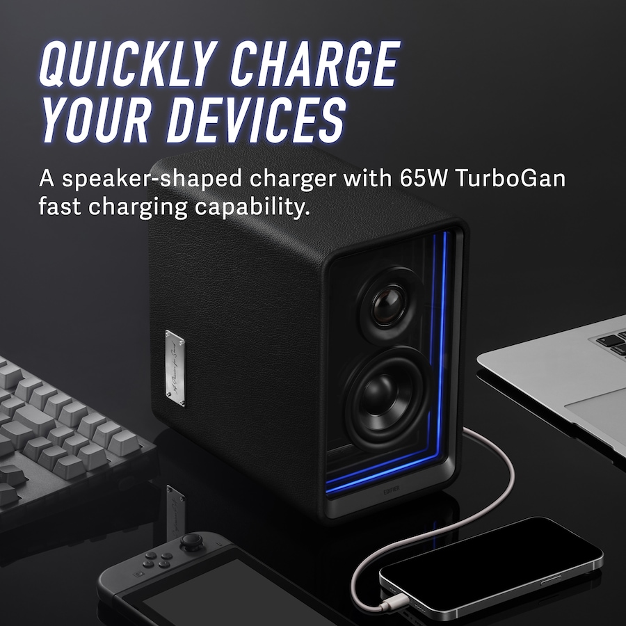 Image 830183_ALTMORE5.jpg, Product 830-183 / Price $499.99, Edifier QR65 Active Monitor Speakers with GaN Charger, Wireless Audio Bluetooth Computer Speakers from Edifier on TSC.ca's Electronics department